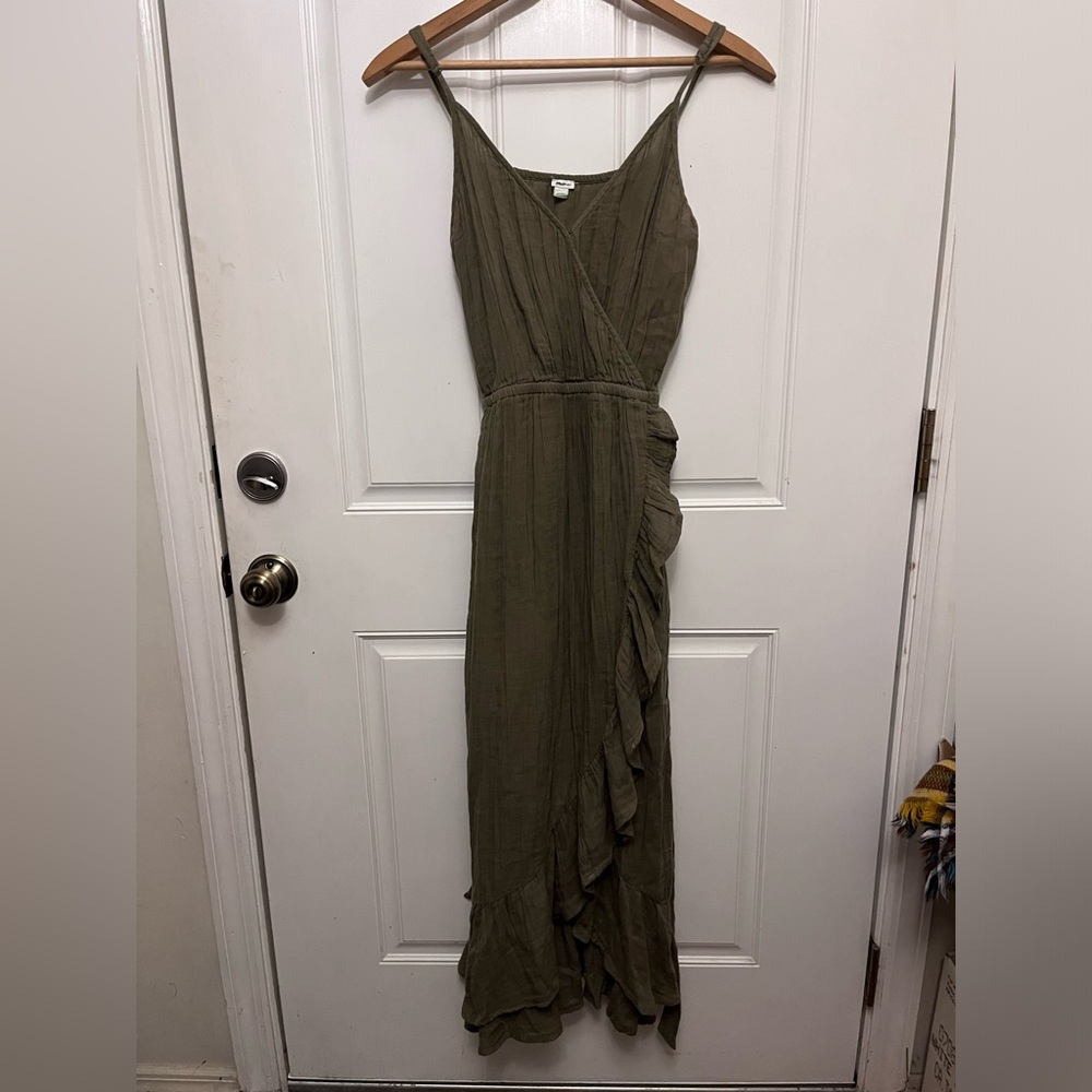 Aerie army green dress